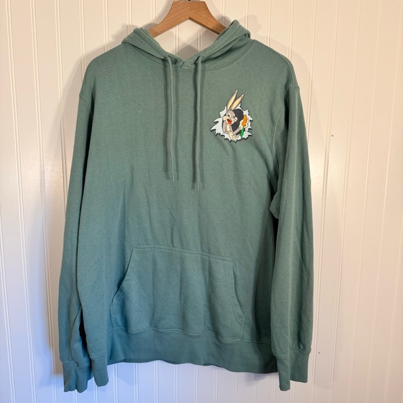 Warner Bros. Other - Looney Tunes What’s Up Doc Green Graphic Hoodie Sweatshirt Size XL